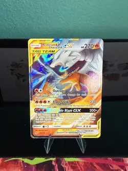 Pokemon TCG Reshiram & Charizard GX 20/214 LP Ultra Rare Unbroken Bonds - Image 1