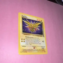 Pokemon Zapdos Rare 80 HP Fossil 30/62 The Pokemon Company 1999 - Image 2