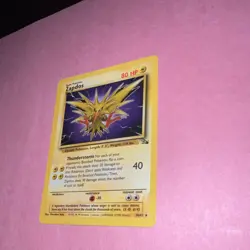 Pokemon Zapdos Rare 80 HP Fossil 30/62 The Pokemon Company 1999 - Image 3