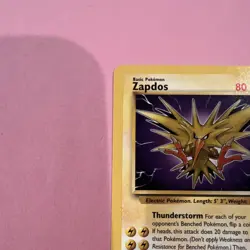 Pokemon Zapdos Rare 80 HP Fossil 30/62 The Pokemon Company 1999 - Image 5