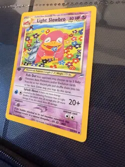 LIGHT SLOWBRO 51/105 Neo Destiny 1st EDITION Pokemon TCG card NM+ CLEAN! - Image 3