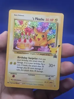 Pokemon Celebrations Classic Collection Birthday Pikachu 24/53 Stamped Holo NM - Image 2