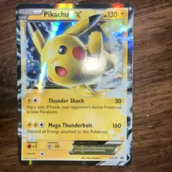 Pokemon Card Pikachu EX 2016 Black Star Promo Ultra Rare Holo XY174 - Image 4