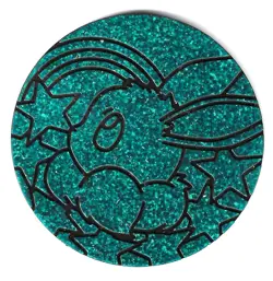 Pokemon TCG PRISMATIC EVOLUTIONS TEAL JUMBO Coin Authentic FREE SHIPPING - Image 1