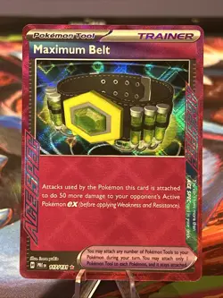 2025 POKEMON PRE EN-PRISMATIC EVOLUTIONS 117 MAXIMUM BELT HOLO NM/M - Image 1