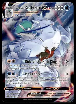 Pokemon TCG Astral Radiance #TG15/TG30 Ice Rider Calyrex VMAX Holo NM - Image 1