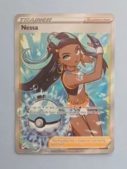 Pokemon Sword & Shield Lost Origin Nessa TG27/TG30 Trainer Gallery Full Art - Image 1