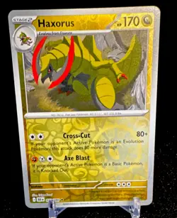 Pokemon Haxorus Reverse Holo 070/086 Sv: Black Bolt 170HP Rare Pokemon TCG - Image 1