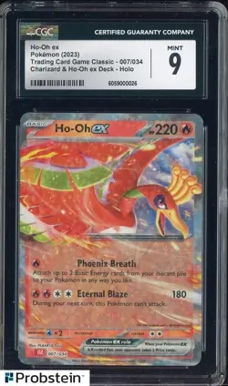 2023 Pokemon TCG Classic Charizard & Ho-Oh Deck #007 Ho-Oh ex Holo CGC 9 - Image 1