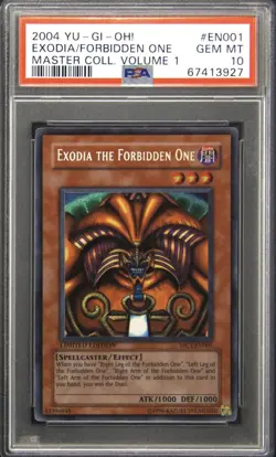 Exodia The Forbidden One PSA 10 Master Collection Volume 1 En001 | Yugioh - Image 1
