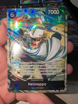 One Piece TCG Helmeppo OP11-092 SR Alternate Art Parallel Navy Sword - Image 1