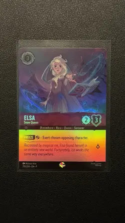 Disney Lorcana Fabled - Elsa Snow Queen Epic 210/204 - Image 1