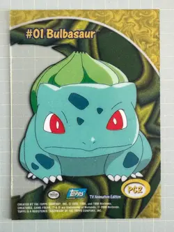 2000 Topps Pokemon TV Animation Series 2 #PC2 Bulbasaur Clear Card - Image 2