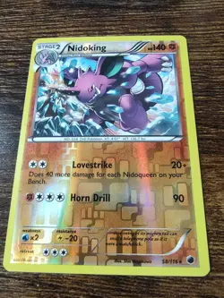 Nidoking 58/116 Plasma Freeze Reverse Holo Pokemon Card - Image 1