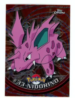 Pokemon Card - Nidorino #33 - Topps Chrome - Image 1