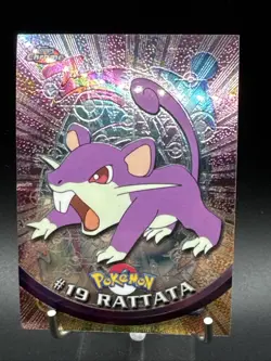 Rattata 2000 Topps Chrome Pokemon Rattata Chrome Card# 19 Pokemon Chrome Card - Image 2