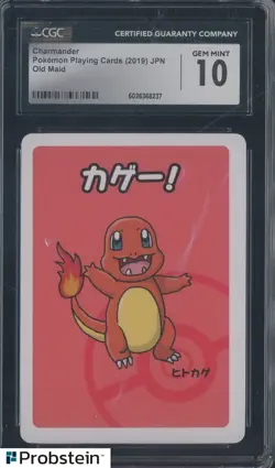 2019 Pokemon Playing Cards Japanese Old Maid Charmander CGC 10 GEM MINT - Image 1