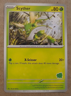 Scyther Card My First Battle Pokemon Bulbasaur Stamped - Image 1