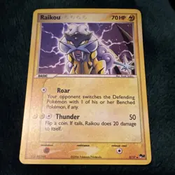 Pokemon Raikou POP Series 2 Holo Rare Basic 3/17 2006 English Card - LP - Image 2