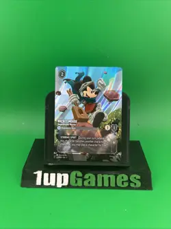 Lorcana Mickey Mouse Inspirational Warrior ENCHANTED RARE Card 221/204 - Image 1