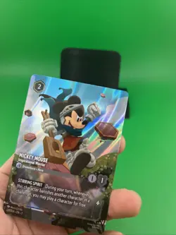 Lorcana Mickey Mouse Inspirational Warrior ENCHANTED RARE Card 221/204 - Image 5