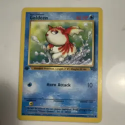 Pokemon TCG Goldeen Jungle 1st Edition 53/64 40 HP Common Regular English Card - Image 1