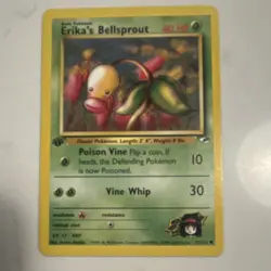 Pokemon TCG Erika's Bellsprout Gym Heroes 1st Edition 75/132 40 HP Common Card - Image 1