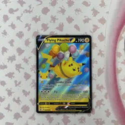 Pokemon TCG Flying Pikachu v Celebrations Holo Ultra Rare Lightning Card 006/025 - Image 1