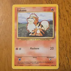 Pokemon Fukano Base Set 28/102 German Wizards of the Coast Card - Image 1