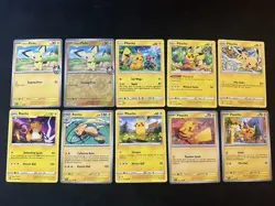 Pokemon TCG Pikachu Evolution 10 Card Lot (NEAR MINT/NO DUPLICATES) - Image 1