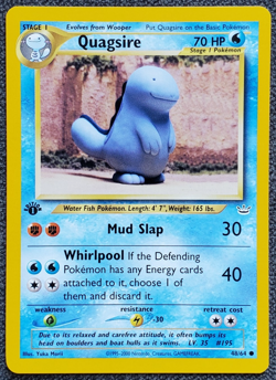1st Edition Quagsire - Neo Revelation - #48/64 - Vintage Pokemon Card 2001 WOTC - Image 1