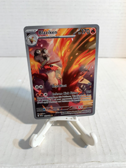 Pokemon TCG Blaziken IR Full Art Holo Card 192/182 Destined Rivals - Image 1