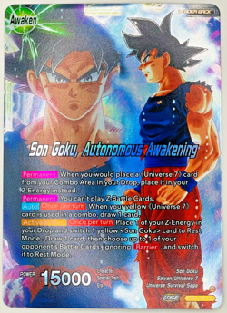 Son Goku, Autonomous Awakening | Foil Leader | Dragon Ball Super Card Game | NM - Image 1