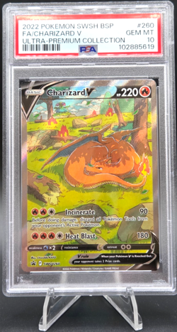 PSA 10 2022 Charizard V SWSH260 Sword & Shield Charizard UPC Promo Card Holo - Image 1