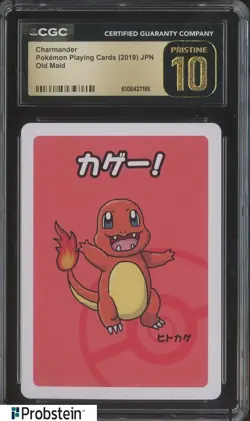 2019 Pokemon Playing Cards Japanese Old Maid Charmander CGC 10 PRISTINE - Image 1