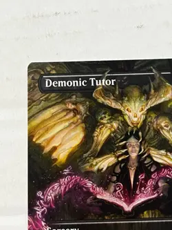 Demonic Tutor Commander Masters NM MTG Black Sorcery Rare EDH Staple Borderless - Image 2