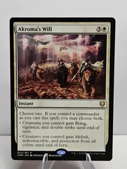 Akroma’s Will CMR 003/361 Commander Legends Rare NM Magic MTG - Image 1