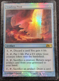 Trading Post 1x FOIL MTG M14 Rare MINT artifact - Image 1