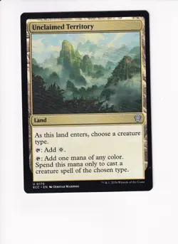 MAGIC THE GATHERING MTG COMMANDER: LORWYN ECLIPSED UNCLAIMED TERRITORY - Image 1