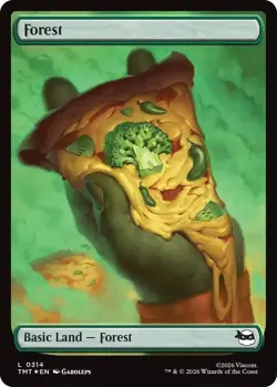 MTG Forest () (Surge Foil) Foil NM | 314 TMT L - Image 1