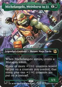 MTG Michelangelo, Weirdness to 11 (Borderless) Normal NM | 214 TMT R - Image 1