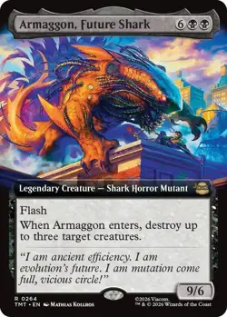 MTG Armaggon, Future Shark (Extended Art) Normal NM | 264 TMT R - Image 1