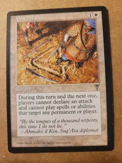 Peace Talks [Visions] Magic The Gathering White Raupp MTG 1996 LP BULK DISCOUNT - Image 1