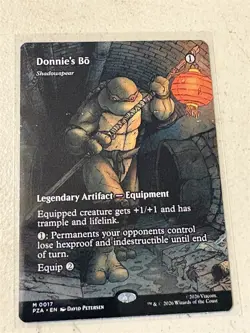 mtg borderless Donnie's Bo, Shadowspear, TMNT eternal, unplayed - Image 1