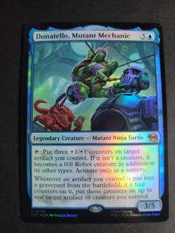 Donatello, Mutant Mechanic (Foil) Mythic MTG Ninja Turtles - Image 1