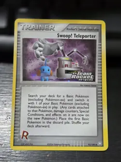 Swoop! Teleporter #92/109 || Team Rocket Returns Reverse Holo Pokemon NM - Image 2