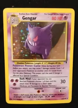 Pokemon Gengar Legendary Collection Holo Rare English PSA 5 Card #11/110 - Image 2