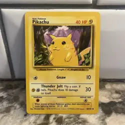 Pokemon Pikachu Base Set 58/102 - Image 1