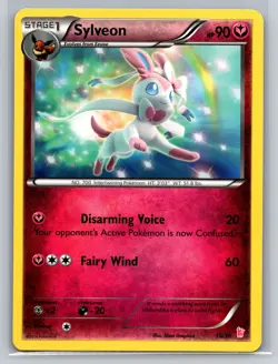 Sylveon 15/30 XY Kalos Starter Set Stage 1 Fairy-Type Eeveelution TCG 2014 - Image 1