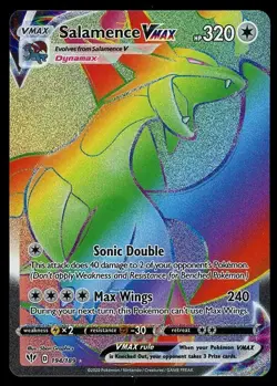 2020 Pokemon Darkness Ablaze 194/189 SALAMENCE VMAX Full Art Secret - Image 1